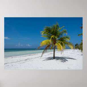 Cayo Blanco-stranden på Kuba Poster