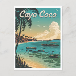 Cayo Coco Cuba Vintage Vykort