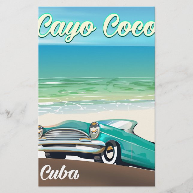 Cayo Coco cuban-semester poster Brevpapper (Framsida)