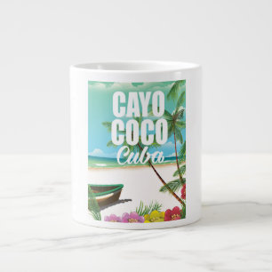 Cayo Coco Kubansk semester poster Jumbo Mugg