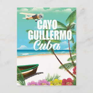 Cayo Guillermos semesterresa poster Vykort