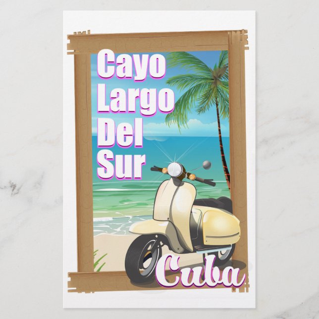 Cayo Largo del Sur cuban semester poster Brevpapper (Framsida)