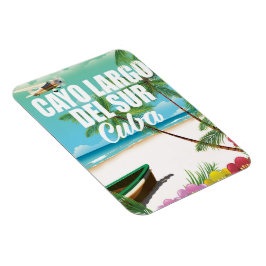 Cayo Largo del Sur strand semester affisch Magnet
