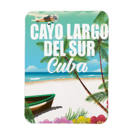 Cayo Largo del Sur strand semester affisch Magnet