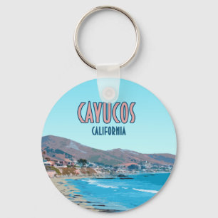 Cayucos California Central Kusten Vintage Nyckelring