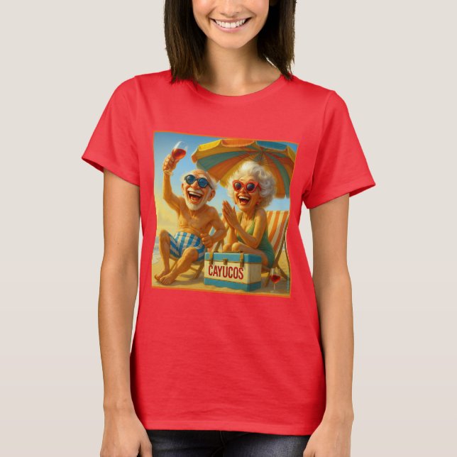 "CAYUCOS FOR COOLA TEE". T SHIRT (Framsida)