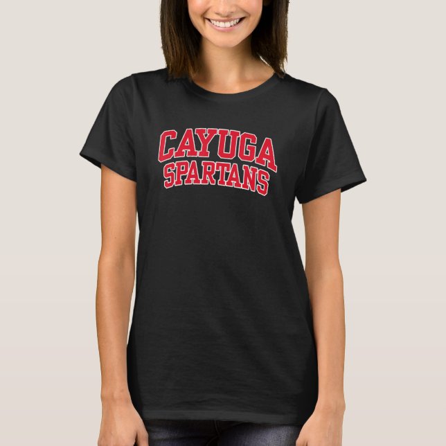Cayuga Community College Spartans 01 T Shirt (Framsida)