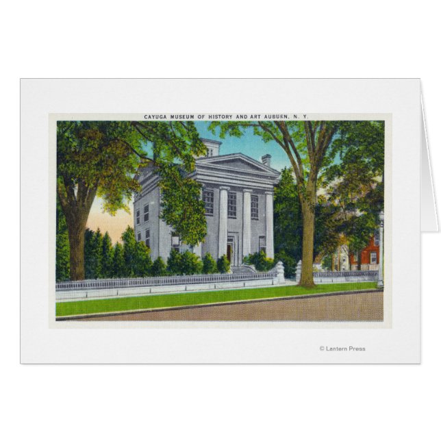 Cayuga-museet för historia och konst hälsningskort (Framsidan Horizontal)