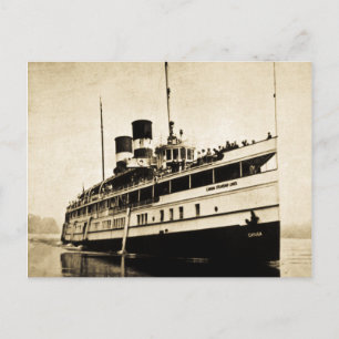 Cayuga Passenger Steamer - Kanada Steamship Linjer Vykort