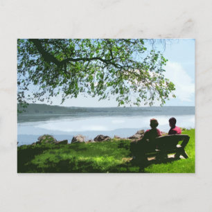 Cayuga Sjö Bench Vykort