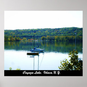 CAYUGA SJÖ I AUTUMN poster