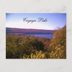 CAYUGA SJÖ I ÖSTUMN-vykort Vykort