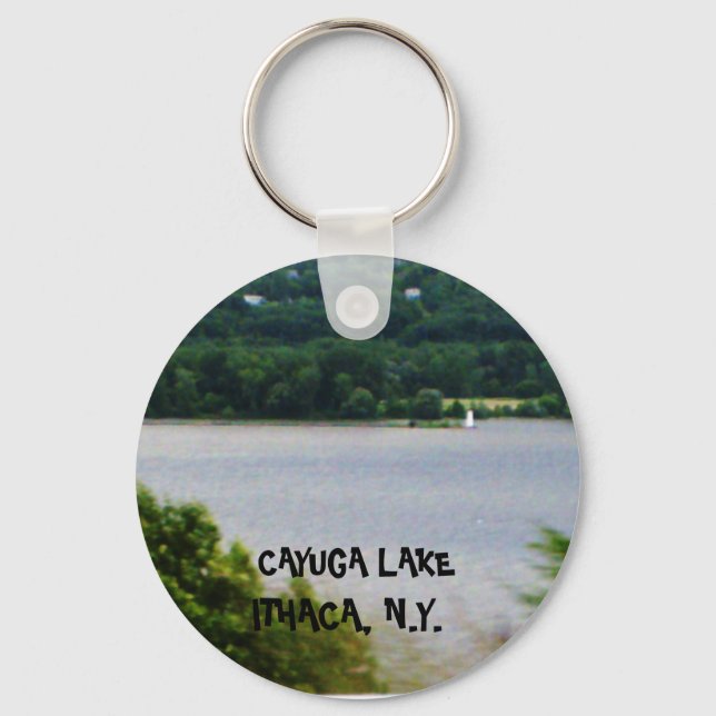 CAYUGA SJÖ, ITHACA, N.Y. keychain Nyckelring (Framsida)