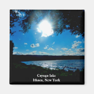 CAYUGA SJÖ, ITHACA NEW YORK-magnet Magnet