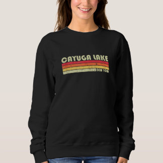 Cayuga Sjö New York Funny Fishing Camping, sommar T Shirt