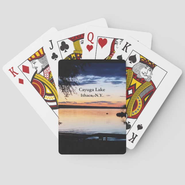 CAYUGA SJÖN ITHACA NEW YORK  CASINOKORT (Baksidan)