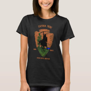 Cayuga Tribe Native Indian Proud Retro Ar T Shirt