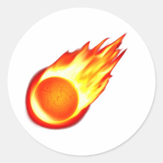 Cazgem Meteor Sticker Runt Klistermärke