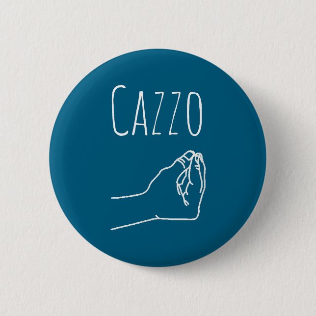 Cazzo Words In Italian Funny Quote Italy Gift  Knapp (Framsida)