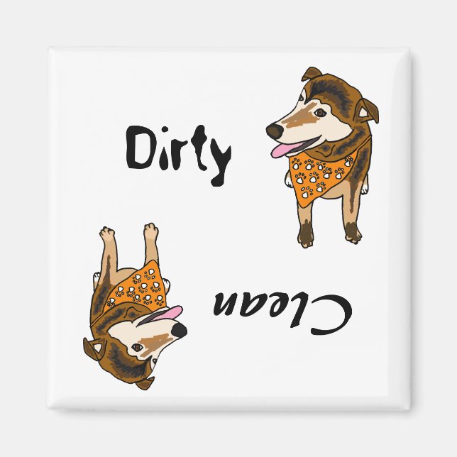 CB- Dirty Tassar Dishwasher Magnet (Framsidan)