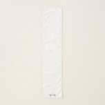 CB Plain White Long Rectangular Scarf Initialer Sjal<br><div class="desc">Långvarigt rektangulärt Scarf Initialer</div>
