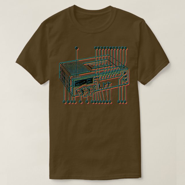 CB Radio Amateur Radio T Shirt (Design framsida)