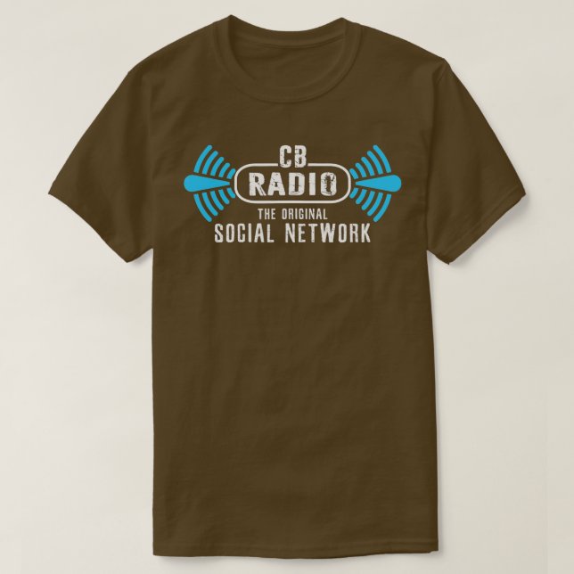 CB Radio Original Social Network HAM Radio Älskare T Shirt (Design framsida)