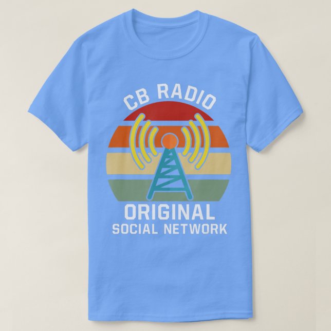 CB Radio Original Social Network HAM Radio T Shirt (Design framsida)