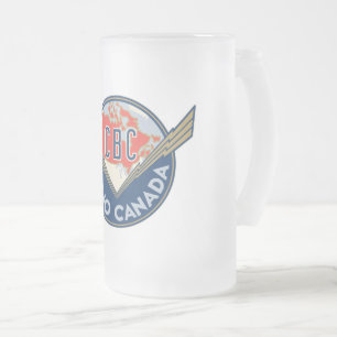 CBC 1940-talets Logotyp - Frosted Glass Mugg