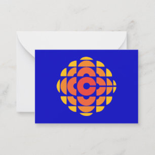 CBC 1974-Logotyp Anteckningskort