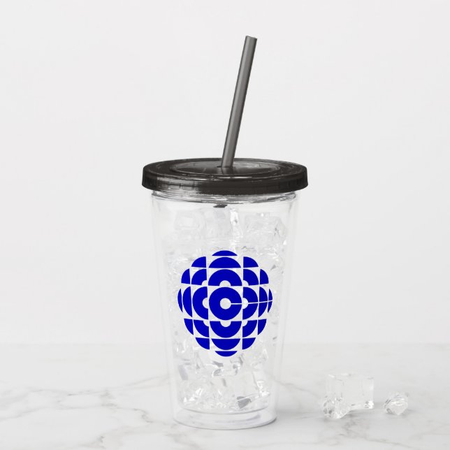 CBC 1986 Logotyp Akryltumbler Take Away Mugg (Baksida Ice)