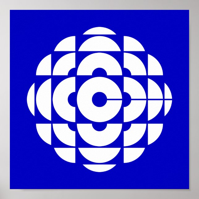 CBC 1986 Logotyp Blue Poster (Framsidan)