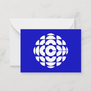 CBC 1986 Logotyp Blue Poster Anteckningskort