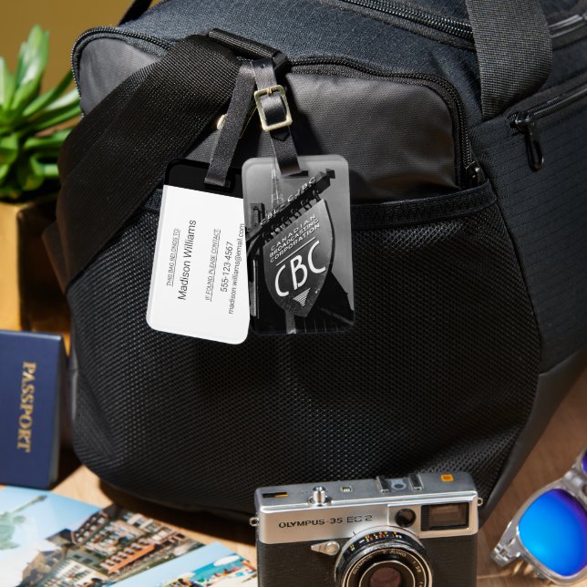 CBC Jarvis Street Sign (1940s) Bagagebricka (Fram & Baksida)