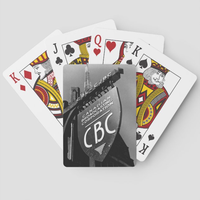 CBC Jarvis Street Sign (1940s) Kortlek (Baksidan)