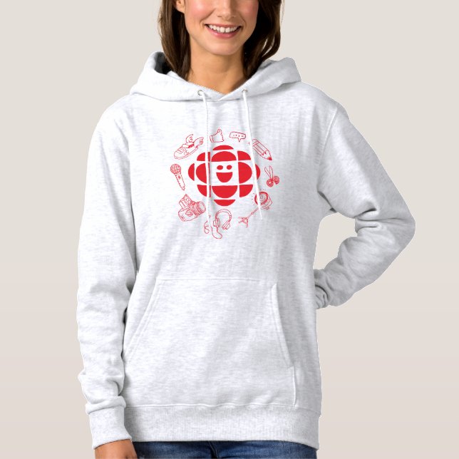CBC Kids Doodle Women's Hoodie T Shirt (Framsida)