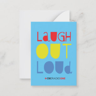 CBC Laugh Out Loud Anteckningskort