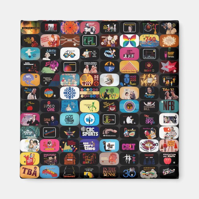 CBC Logotyper & Graphics Square Magnet (Framsidan)