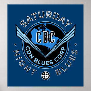 CBC lördagskväll Blues Poster