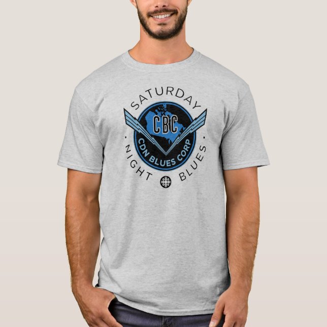 CBC lördagskväll Blues T Shirt (Framsida)