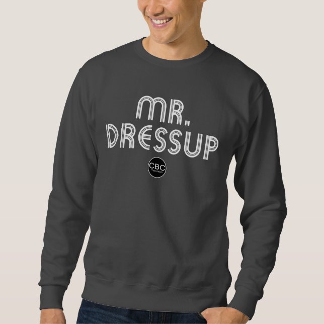 CBC Mr Dressup Title Graphic Lång Ärmad Tröja (Framsida)