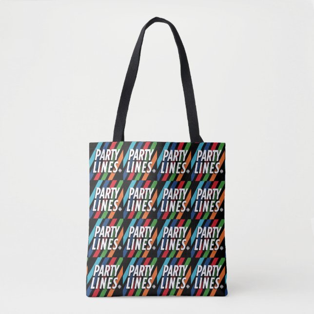 CBC Party Linjer Shoulder Tote Tygkasse (Framsida)