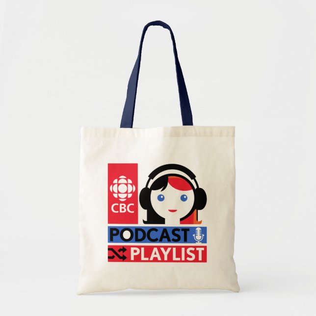 CBC Podcast-spelningslista Tygkasse (Framsidan)