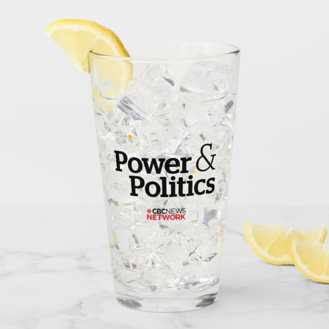 CBC Power & Politik Glass Tumbler Glaskopp (Framsida Ice)