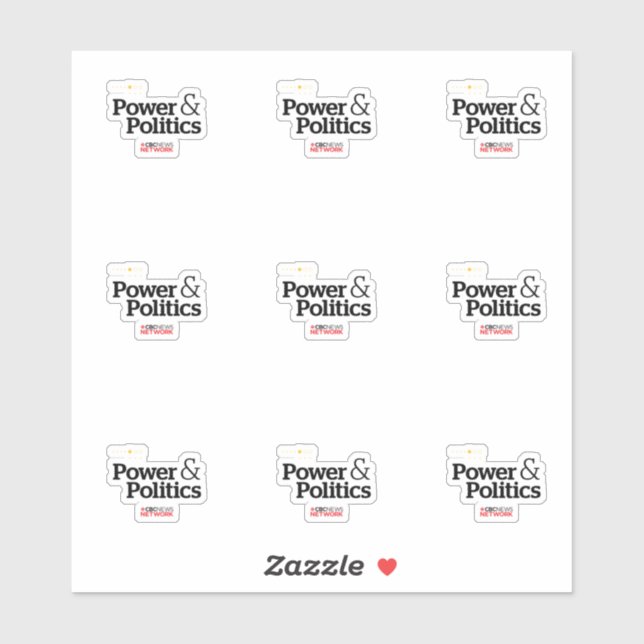CBC Power & Politik Stickers Klistermärken (Ark)