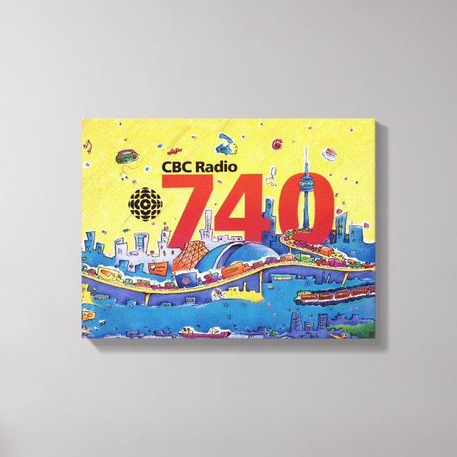 CBC Radio 740 - 1980 promografik Canvastryck (Framsida)