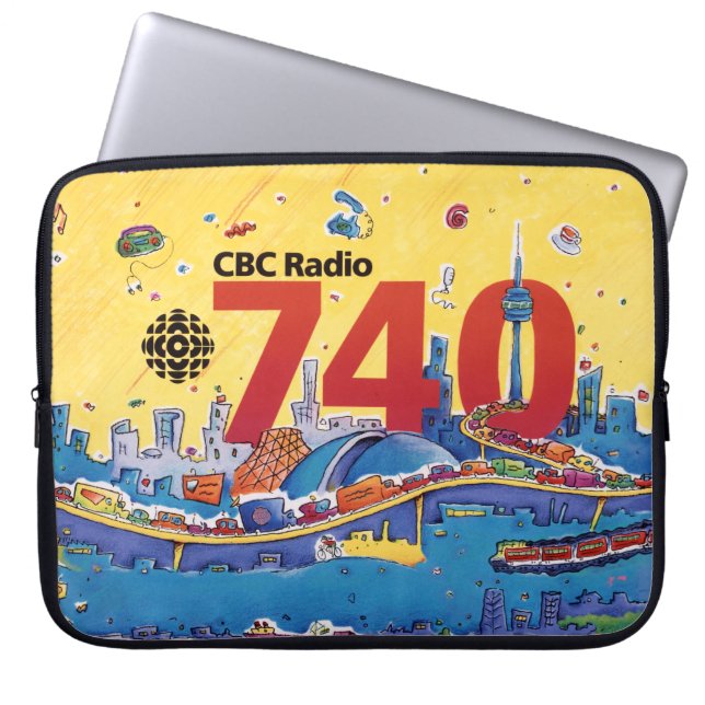 CBC Radio 740 - 1980 promografik Laptop Sleeve (Framsidan)