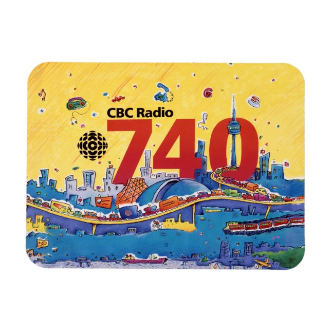 CBC Radio 740 - 1980 promografik Magnet (Horisontell)