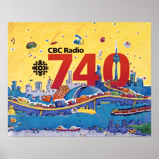 CBC Radio 740 - 1980 promografik Poster (Framsidan)