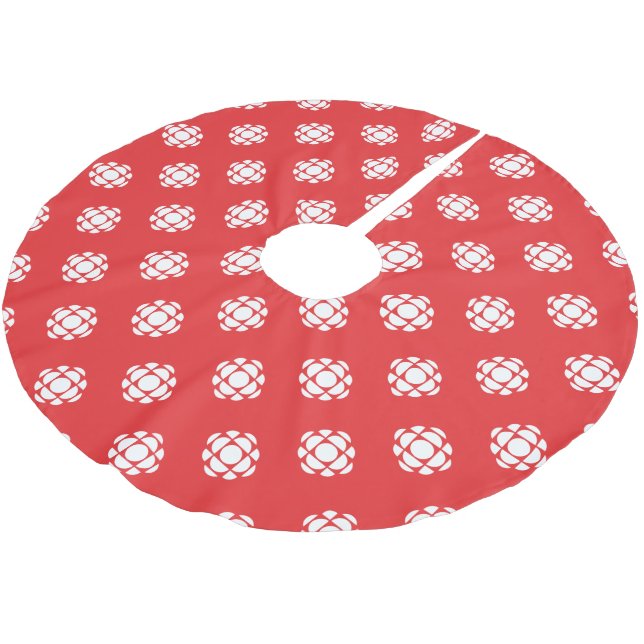 CBC/Radio-Canada Gem Julgransmatta Borstad Polyester (Vinklad)